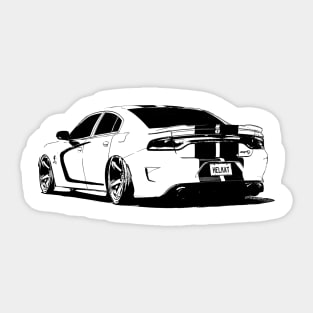 Dodge Charger Hellcat - stylized Sticker